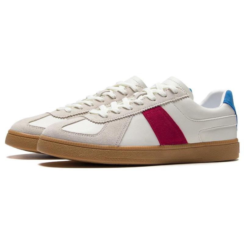 Li-Ning Yunchuan Mens Low Top Skate Shoes White Red AGCS289-3