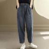 Retro Women's Jeans Spring and Autumn Nine Point Loose and Versatile Simple Haren Pants
