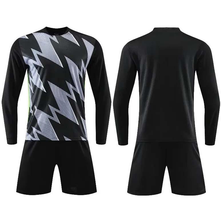 Long-sleeved football suit autumn and winter children's quick-drying sports suit student training suit printed football suit wholesale