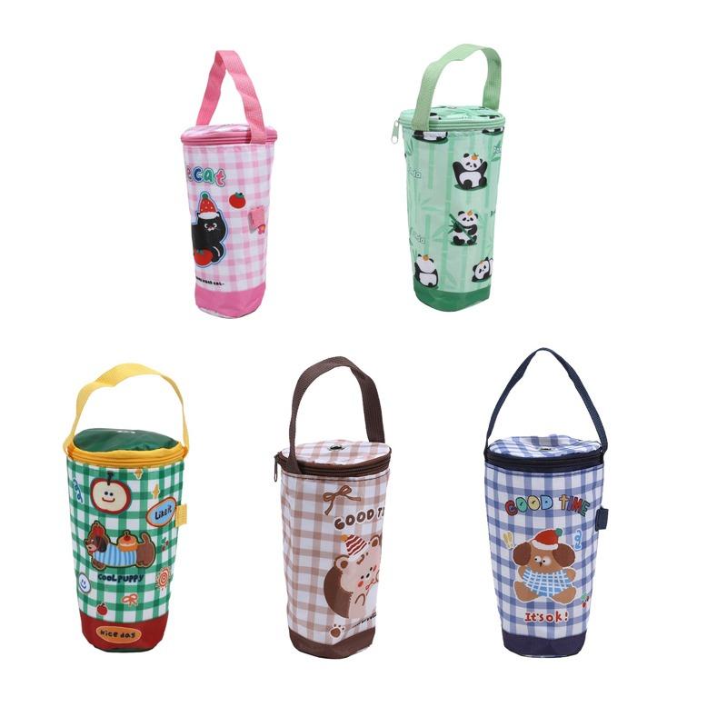 Water Bottle Tote Bag Universal Pouch Heat Preservation Insulated Cooler Bag Water Bottle Cove Outdoor Traveling Camping Hiking