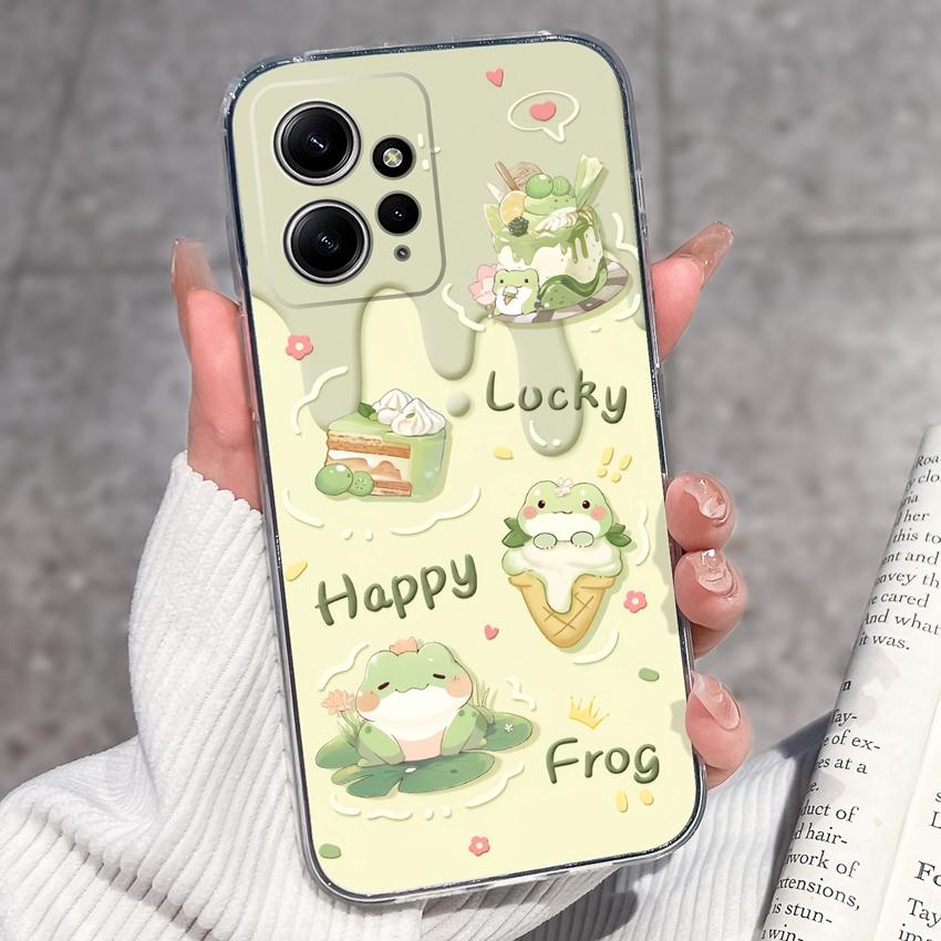 Luxury Transparent TPU Shockproof Phone Case For Redmi Note 12 11 11T Pro Plus 12S 11S 11SE 12Turbo Beautiful Girl Pattern Soft Casing For Redmi Cover