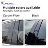Interior B C Pillar Trim Sticker for Hyundai Tucson NX4 2022-2026 Glossy Black / Carbon Fiber