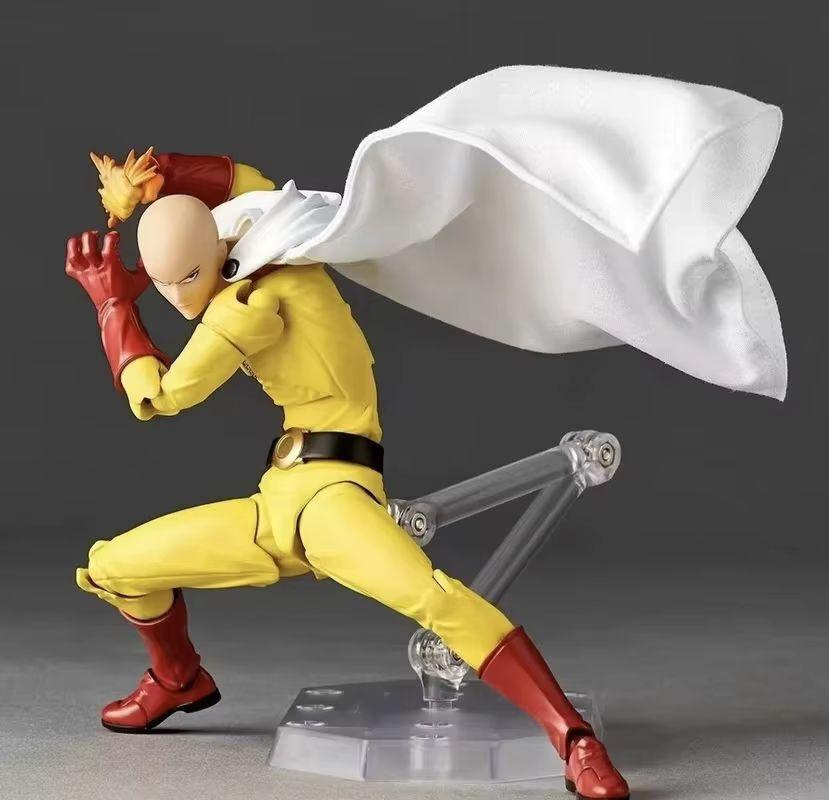 Hot One Punch Man Saitama Revoltech Amazing Yamaguchi Action Figure, In Stock Anime Collectible Model Toy, Perfect Gift In Stock