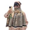 Thickened scarf women's winter warm long versatile imitation cashmere jacquard shawl scarf women