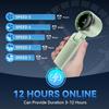 Powerful personal air-cooling turbine handheld fan - three-in-one foldable portable fan - all-day battery life - 5 speeds - LED display - Type-C