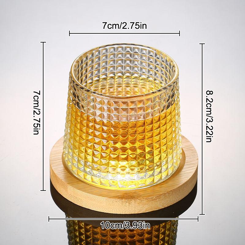 Kreativní sklenice na whisky Odolné točené sklo Koktejly Víno Brandy Šálek Voda Džus Čaj Hrnek Párty Sklenice na pití