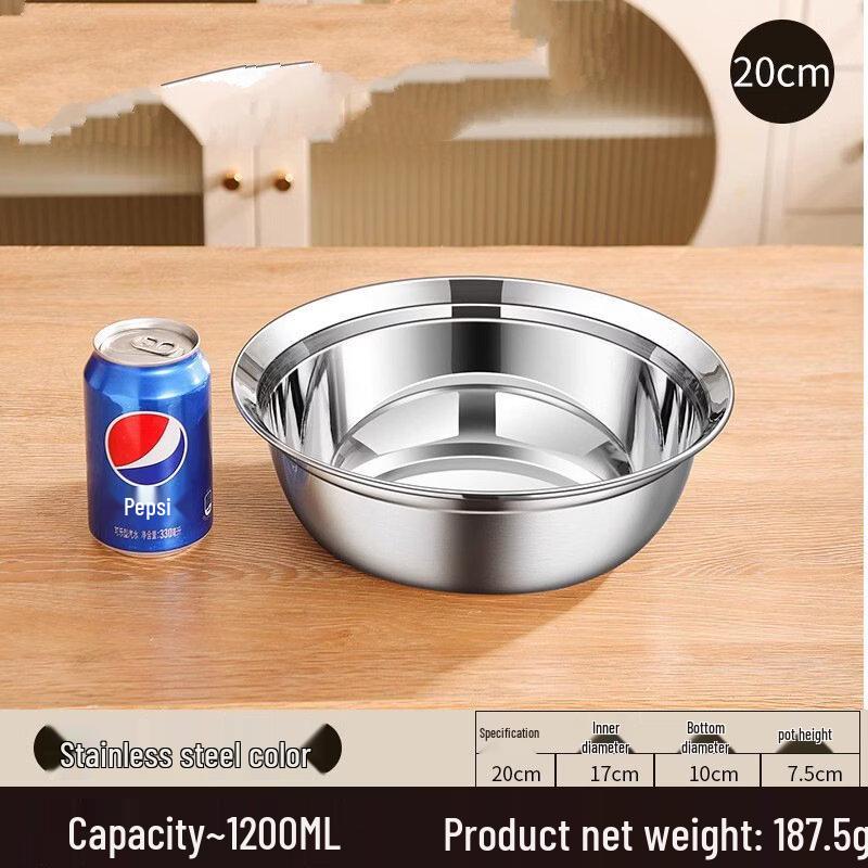 ZISIZ 316 Stainless Steel Deep Anti-Spill Bowl Set
