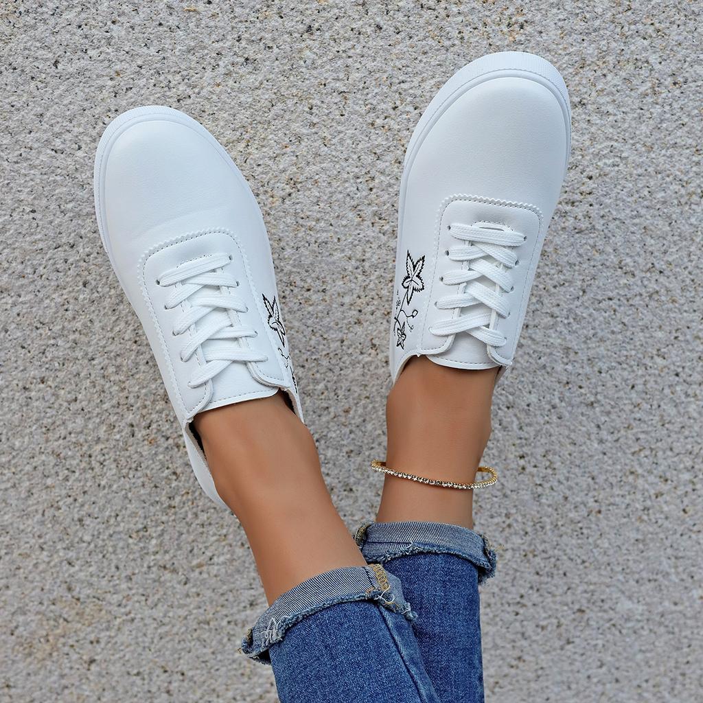 Spring and Autumn New Round Head Comfortable Casual Sports Shoes Fashion Light-mouth Lace-Unslip Anti-Shearing Vulcanized Shoes