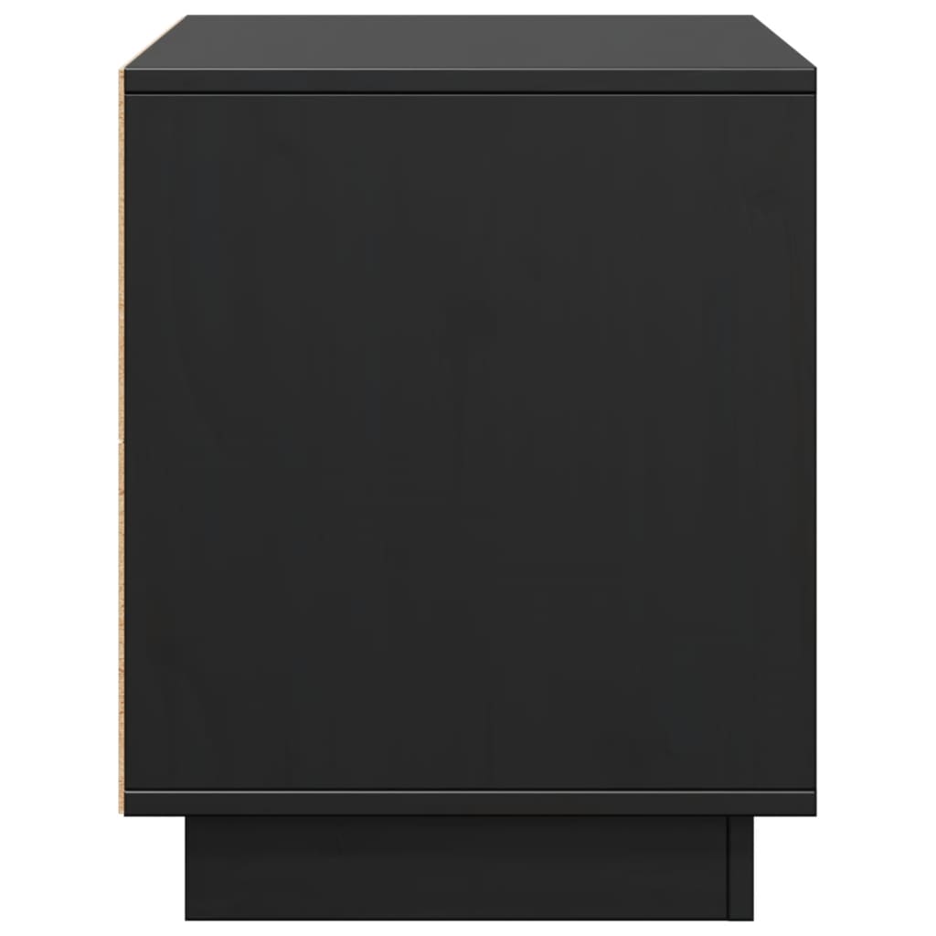 Vidaxl TV Cabinet, Black, 74X35X44 Cm, Solid Pine Wood