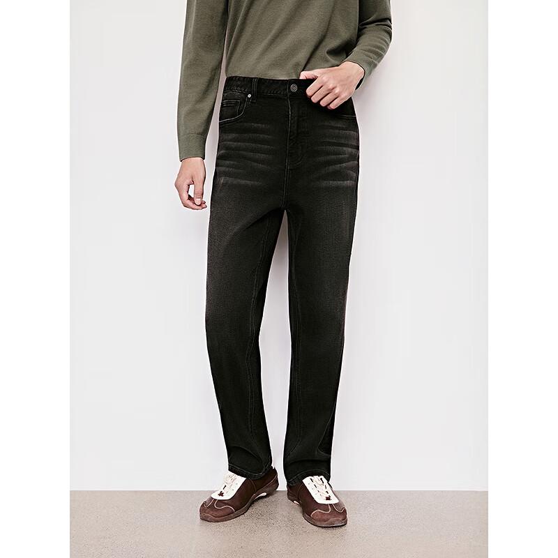 GXG Herren Klassische Slim-Fit Tapered Gewaschene Gerade Bein Denim Jeans