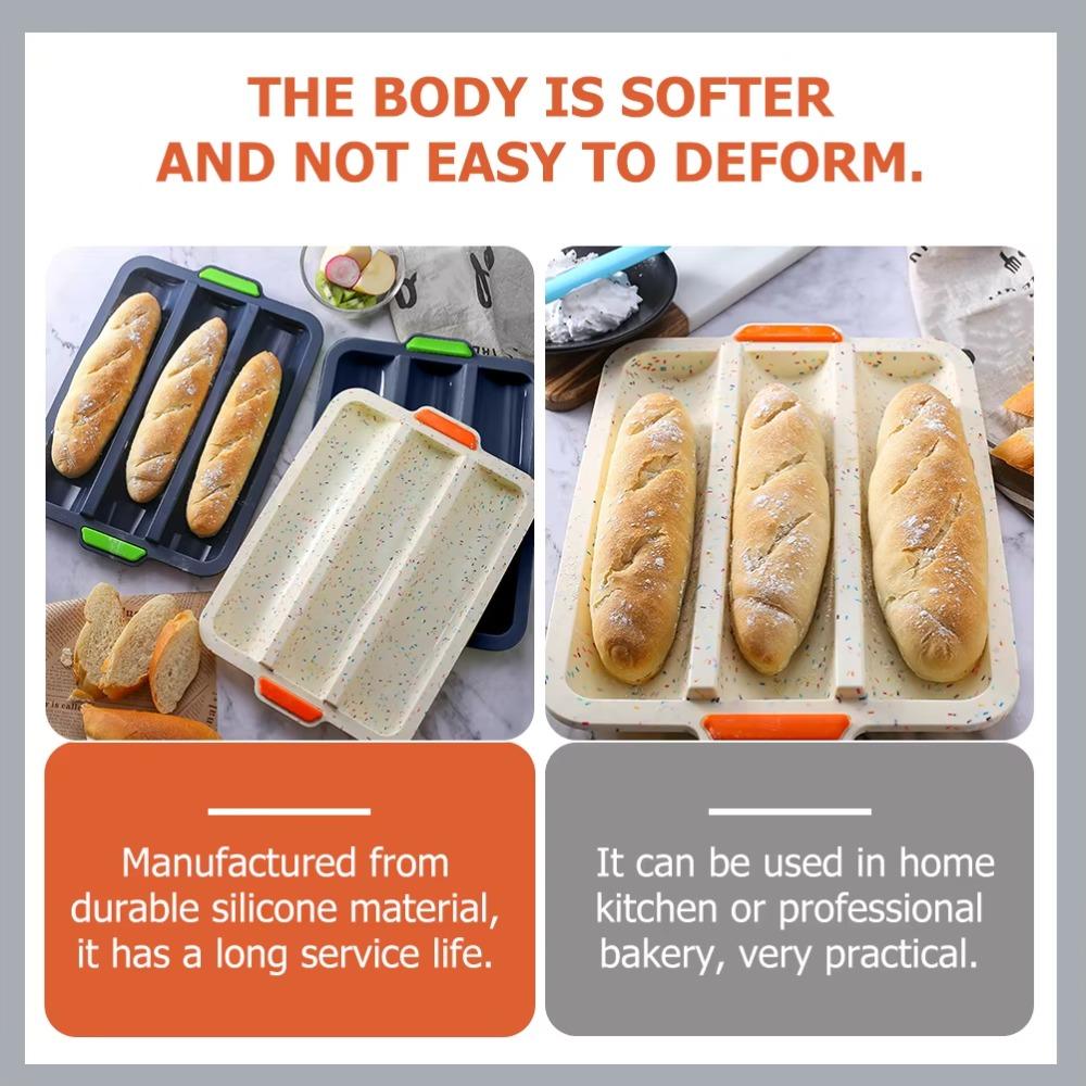 Silicone Perforated Bread Mold Non-stick Bake Mold DIY Baking Tool Baking Pan Tray Sandwich