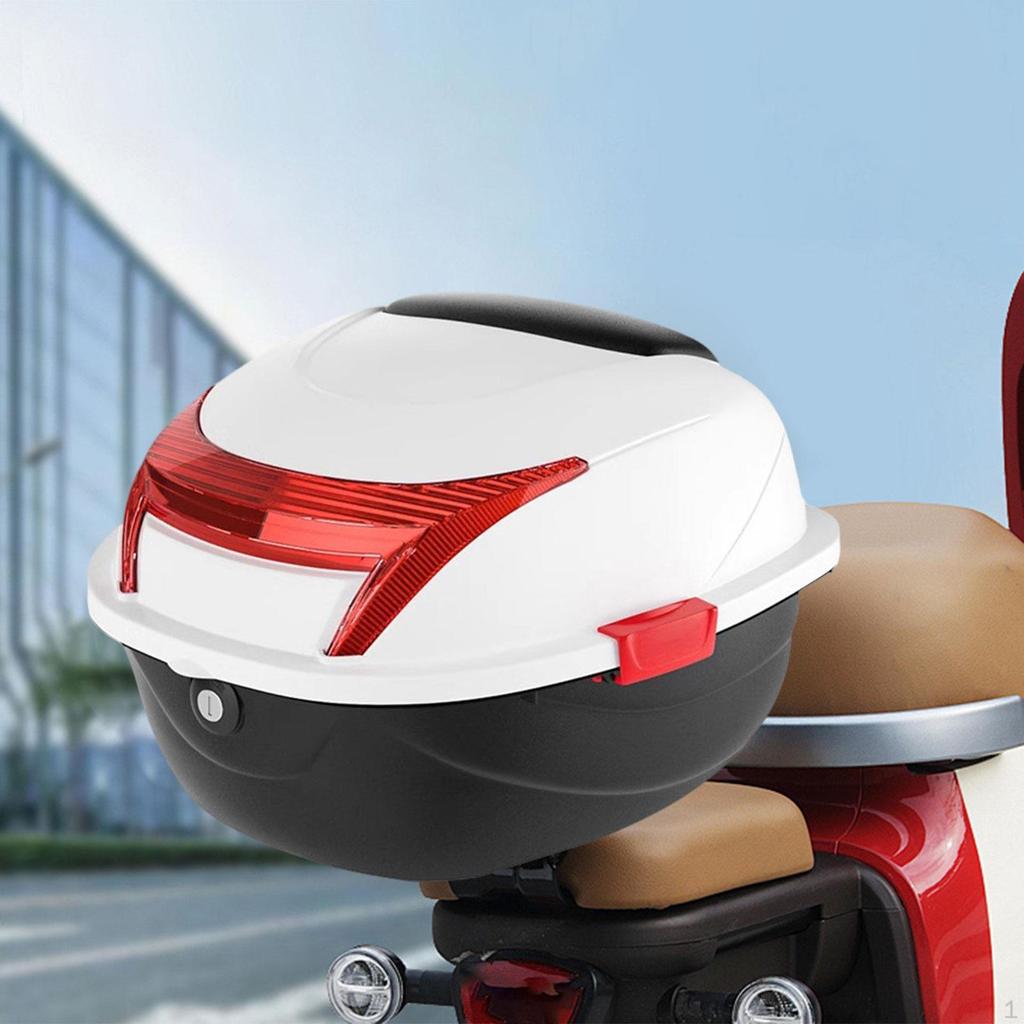 Motorcycle Trunk Electric Bike Universal Easy Installation Waterproof Motorbike Rear Box