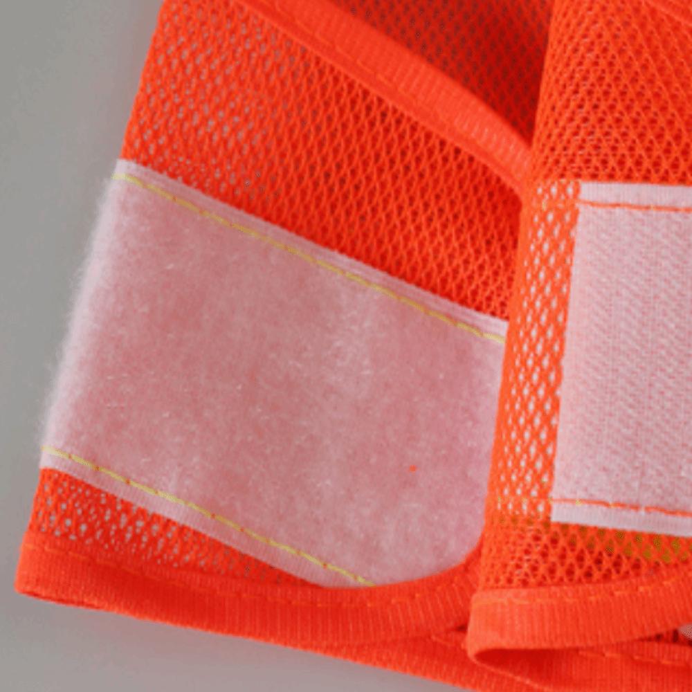 Mesh Fabric Reflective Safety Vest Reflective Strips Protective Cover Shell Outdoor Use жёлтый
