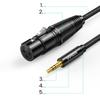 Audio cable 3.5mm mini jack (male) - XLR (female) 1m black