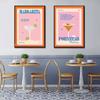 Modern Still Life Drinks Cocktails Strawberry Canvas Painting Coffee Shop Shop Bar Wall Print Poster Minimalist Art Home Decor