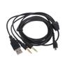 Replacement USB 3.5mm Mic Audio Cable Headphones Cable PVC Soft Durable Wire for  Arctis 3 5 7 Pro Headphones