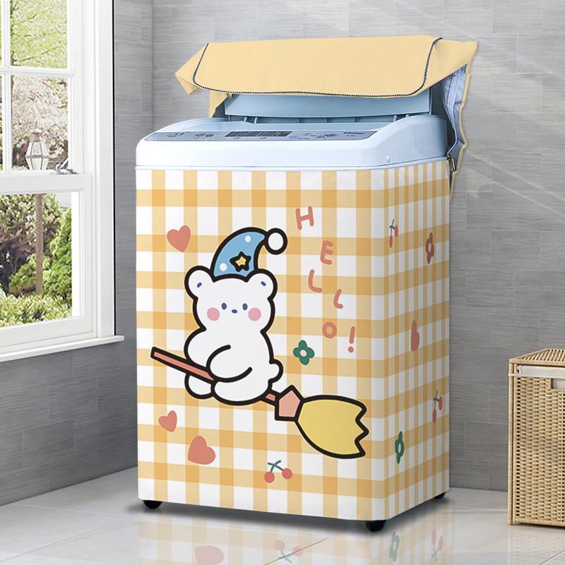 S/M/L/XL Washing Machine Cover Top Open Laundry Dryer Protect Cover Dustproof Waterproof Cover for Automatic Washing Machine XS For 2-4.2kg
