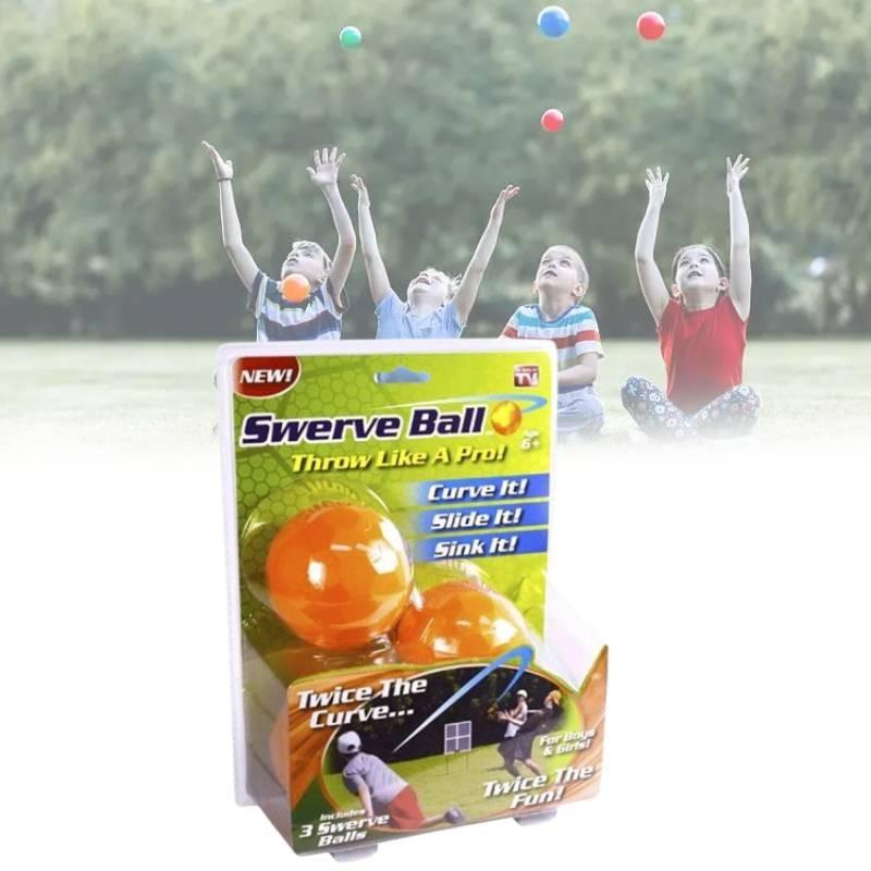 Children Plastic Throwing Balls Set Swerve The Amazing Ball Outdoor Use Play