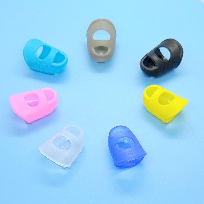 Guitar Finger Sleeve Silicone Finger Protector Sleeve Beginner Practice Fingering Protective Finger Sleeve Guitar