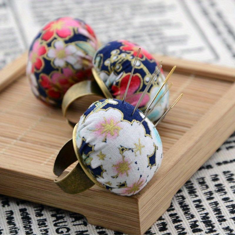 1PC Einstellbare Ring Pin Kissen Für Quilten Handwerk Finger Nadelkissen DIY Nähen Werkzeuge Zubehör