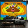 Hey Duggee Custom Name Wall Tapestry Aesthetic Wall Hanging Printed Fabric Blanket Decorative Tapestries for Bedroom Living Room Home Decor