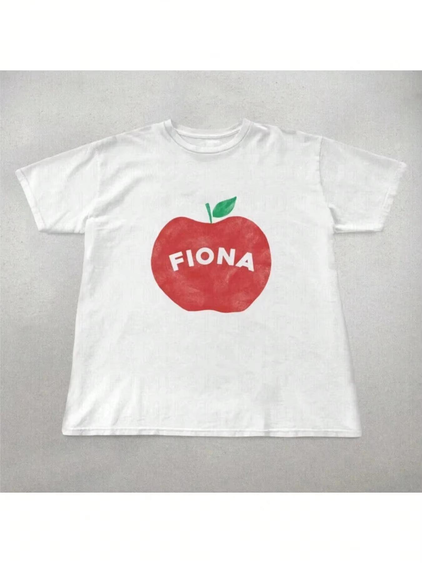 2026 Summer New Fiona Apple TShirt  HighQuality Comfortable and Casual Mens Roundneck Printed TShirt S