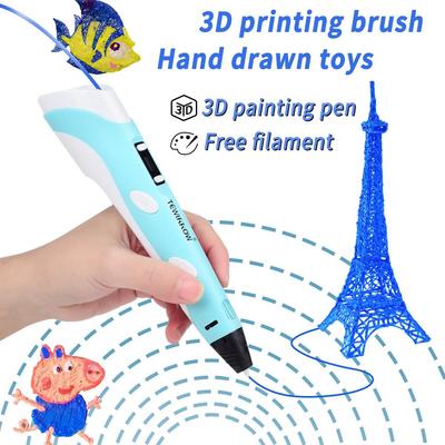 3D Printing Pen Intelligent Graffiti DIY 3D Pen Set With Free PLA Filament For Handcraft Design Children's Gift TEWIRROW 3D Printer Pen