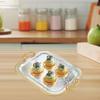 Serving Tray Decorative Iron Elegant Food Tea Cup Holder for Kitchen Bathroom Dresser
