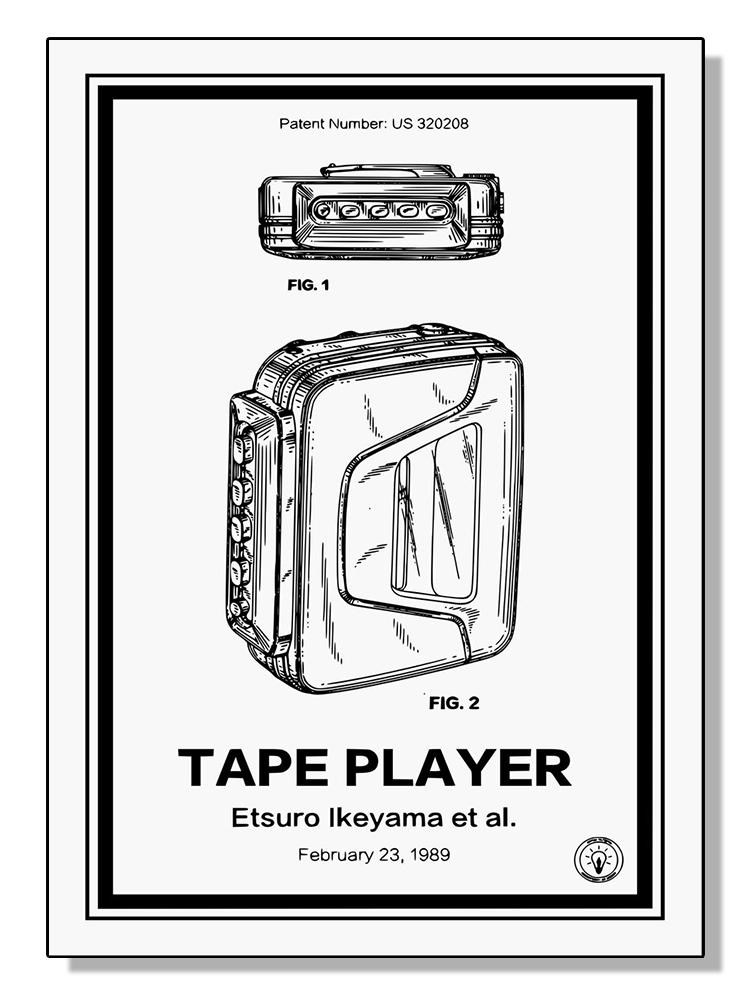 Vintage Musical Instrument Patents Posters Canvas Painting Guitar Saxophone Boombox Video Game Machine Wall Art Room Home Decor