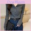 Oversize V Neck T Shirt For Women With Embroidery And Spliced Details For Casual Spring Wear
