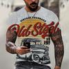 Vintage Motorcycle T Shirt For Men 3D Racing Girl Short Sleeve Tops Street Men's Biker T-shirt Oversized Tee Shirt Clothing