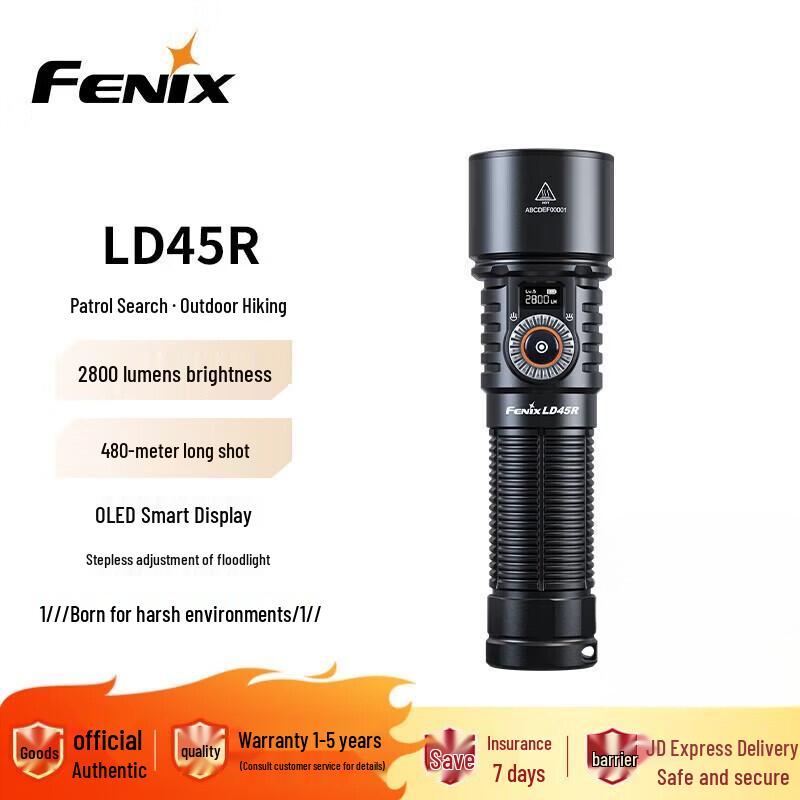 Fenix LD45R 2800 Lumen Rechargeable Focusable Flashlight