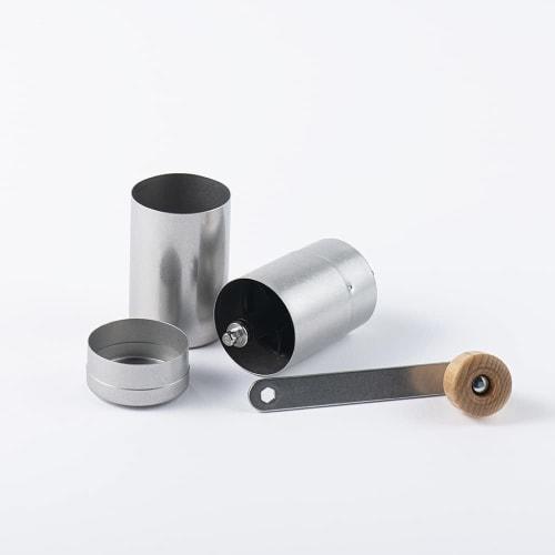 Vintage Inox Coffee Mill, Made in Japan, Hand-Grinded, Ceramic Blade, Stainless Steel, Aged Finish, Shatter-Resistant, Dishwasher Safe [Official Produ