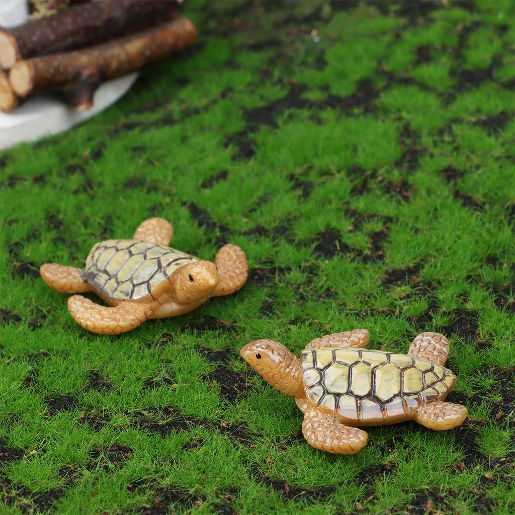 Sea Turtle Miniature Turtle Statue Resin Figurines Fairy Garden Accessories Ca