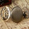 Vintage Hollow Horse Cute Animal Pocket Watch  Ancient Copper Color Necklace Gift Pocket Watch