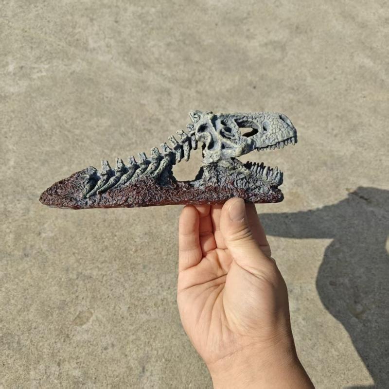 Jurassic Themed Reptiles Shelter Decoration for Amphibians and Crawling Pet Enclosures Resins Hideaways