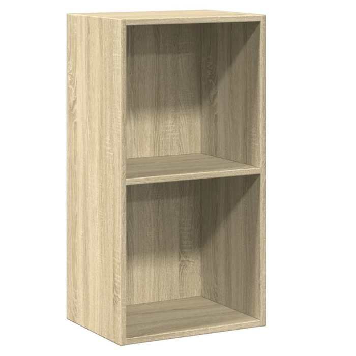 VidaXL Bibliothèque à 2 niveaux Chêne sonoma 40x30x76,5 cm Aggloméré