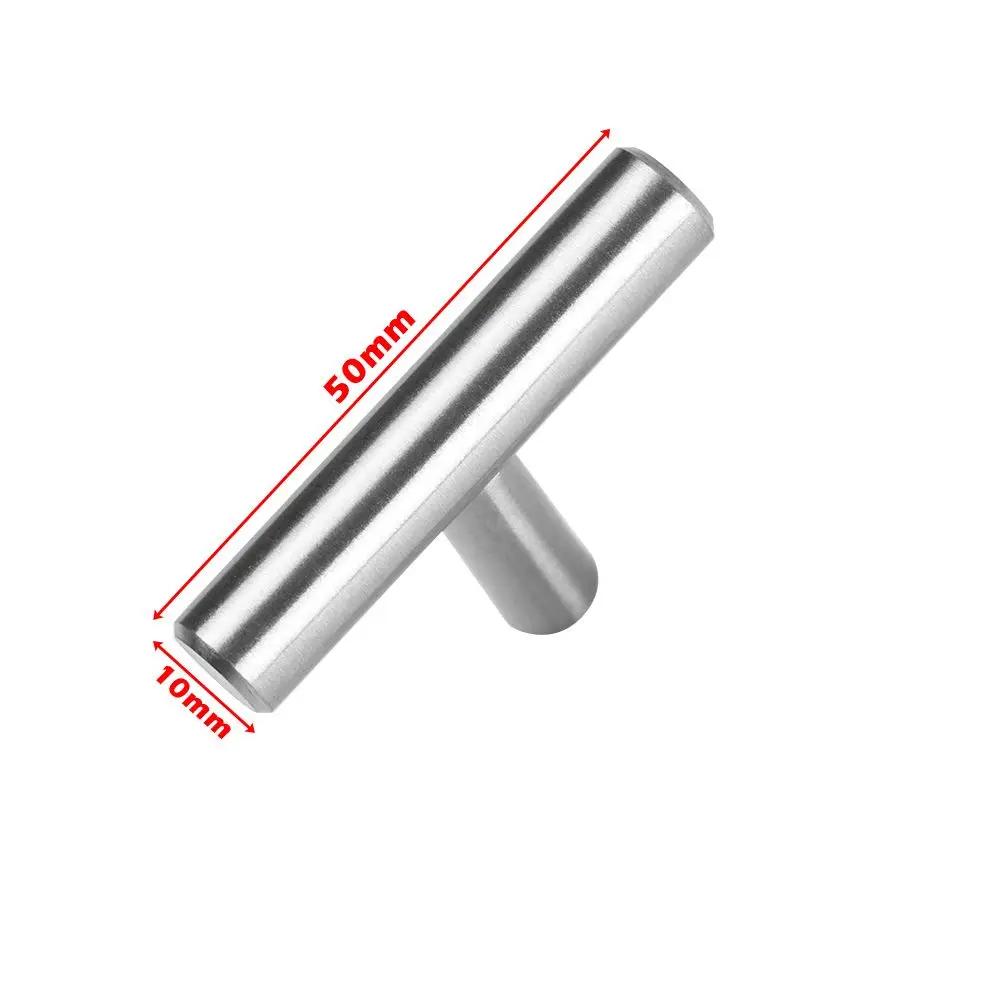 1Pc Cupboard Useful Hardware Furniture Component Drawer Wardrobe Pulls Door Knobs T-Bar Handle  Stainless Steel  Knobs