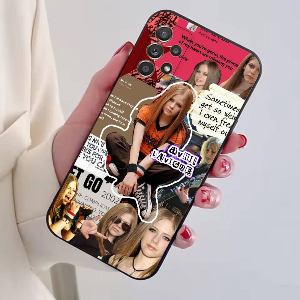 Singer Avril L-Lavigne Phone Case For Samsung S25,S24,S21,S22,S23,S30,Ultra,S20,Plus,Fe,Soft Silicone Black Cover