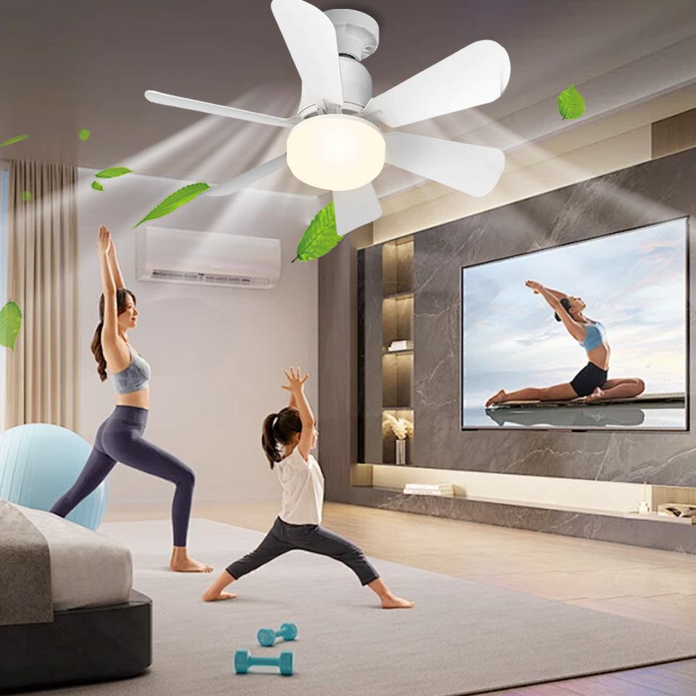 Modern Ceiling Fan with Light and Remote Small Ceiling Fan with LED Light Remote Control with Lights Remote Control for Bedroom