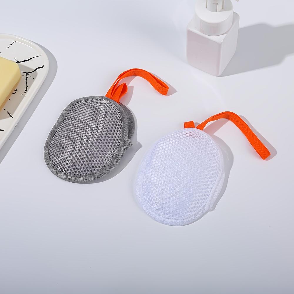 1pc Soap Net Bag | Double-Sided Soap Foam Net for Bathing, Scrubbing, and Cleansing with Acetate Material