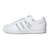 Adidas Superstar Logo Stripes - White Bright Green Unisex Sneakers Footwear-White GX2990