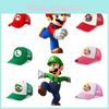 Chapéu Infantil de Desenho Animado Super Mario Brothers Proteção Solar Respirável, Perfeito para Todas as Estações