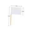 NUOLUX 200pcs Toothpick Flags, White Tags, Cup Flag Labels, Paper Flag Picks, Plant Labels, Toothpicks for Food, Plant Tags, Fruit Cake, White Flags,