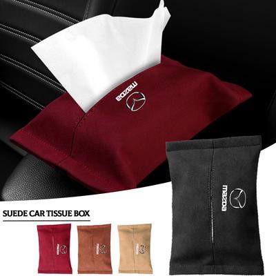 1Pcs Car Tissue Box Holder Sun Visor Seat Back Car Accessories For 3 6 CX5 2 CX3 CX9 MX5 Axela Demio MS CX5 2 Axela Demio Atenza MS GJI GH BK MP
