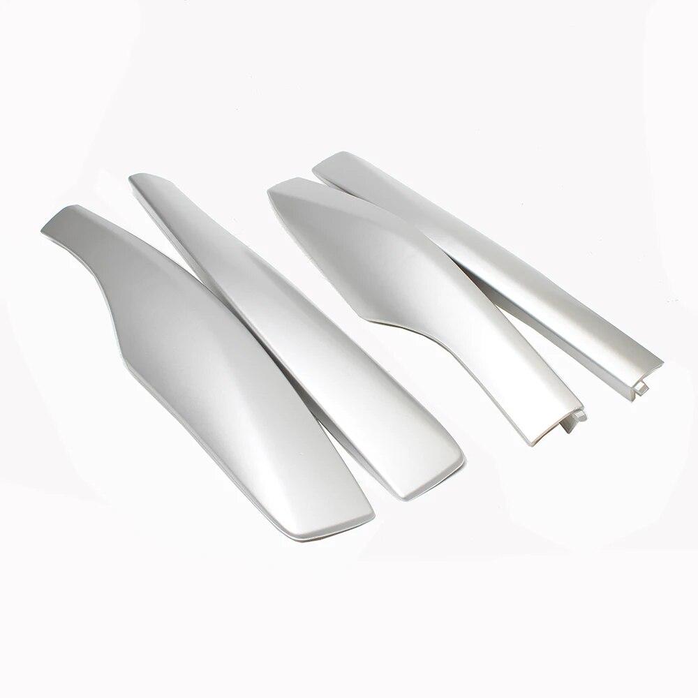 4PCS Silver ABS Roof Rack Bar Rail End Protection Cover Shell replace OEM 63493-48050 FOR Lexus RX350 RX450h 2010- 2014 2015