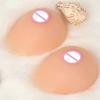 Realistic Silicone Adhesive False Breast Forms Male Crossdresser Shemale Fake Boobs/with Bra for Drag Queen Cosplay Transvestite