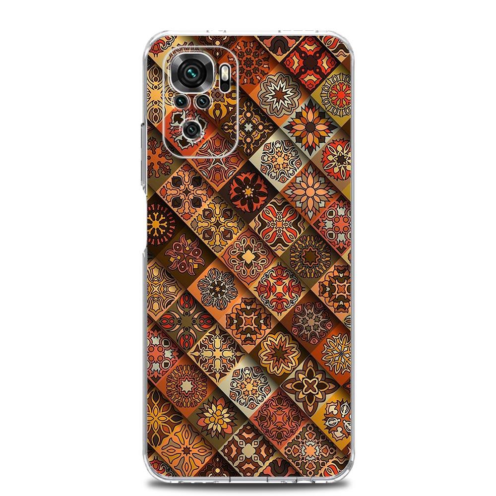 

Phone Case For Xiaomi Redmi Note 14 13 12 5G 9 8 10 11 Pro Plus 4G 9T 13C 12C 10C 9C 9A Clear Soft Cover Mandala flower totem Redmi Note 12 4G