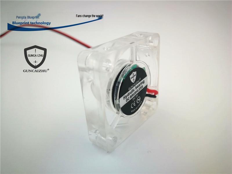 Leiser 3007 3cm Transparenter Lüfter für 12V/5V/3.3V, 30x30x7mm, für Grafikkarte & 3D-Druck