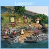American Indians Figurine Collection With Plastic Material For Educational Decor And Toy Display
